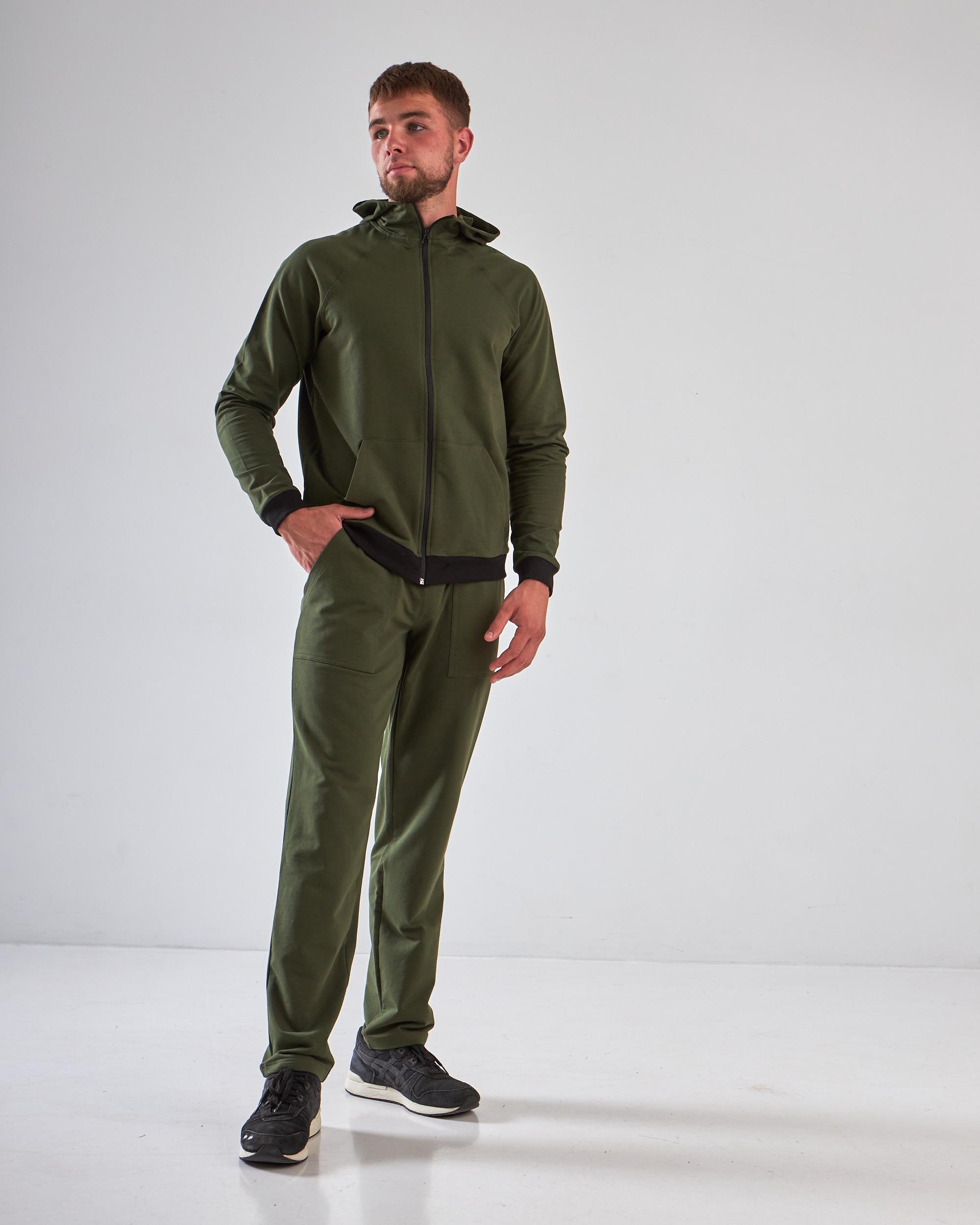 Спортивный костюм мужской р. 50 Хаки (14605358) - фото 6 Спортивный костюм мужской р. 50 Хаки (14605358) - фото 6