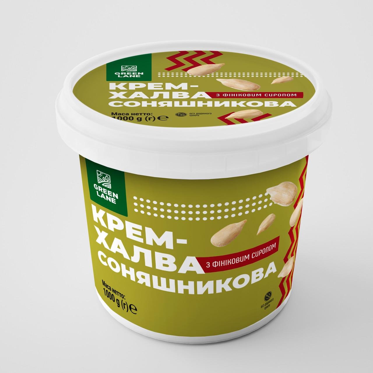 Паста из семян подсолнечника Green Lane с финиковым сиропом и морской солью 1000 г (653305)