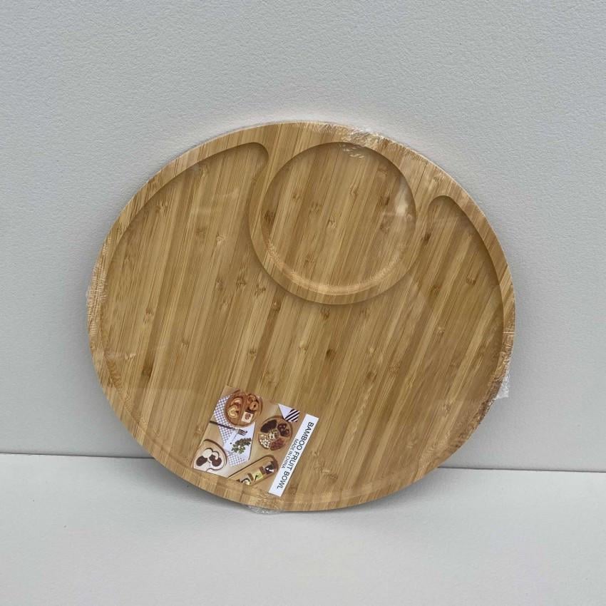 Менажниця бамбукова A-PLUS 2421 кругла 34,5 см (2254987367)