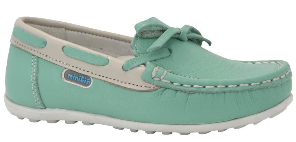 Мокасины Minitin для девочек 028 р. 21 Салатовый