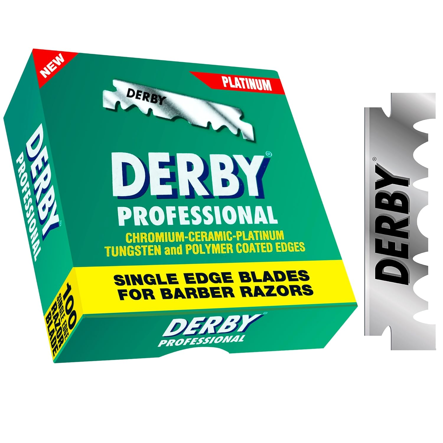 Лезвие для бритвы и шаветт Derby Single Edge 100 шт. (6096)