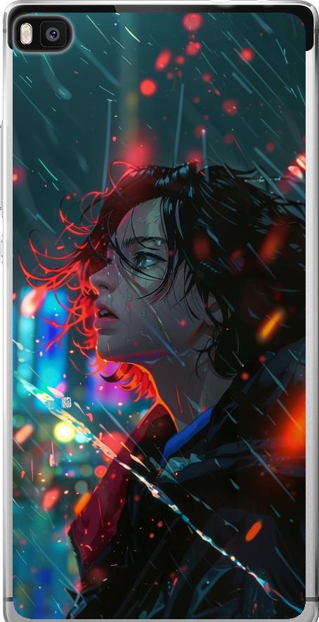 Чехол на Huawei Ascend P8 Ночные огни (6096u-123-42517)