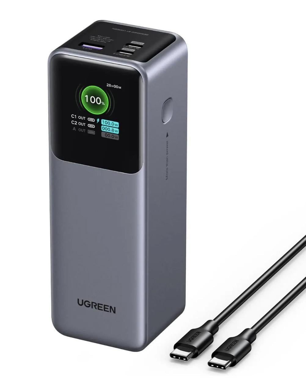 Повербанк UGREEN Nexode PB722 25000mAh 200W Gray (35525) (2390696112) Повербанк UGREEN Nexode PB722 25000mAh 200W Gray (35525) (2390696112)