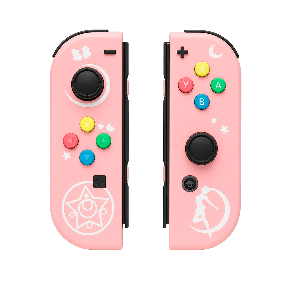 Контроллеры беспроводные Joy-Con 9216 Gamepad для Nintendo Switch JC PAD Розовый с рисунком (37311825)