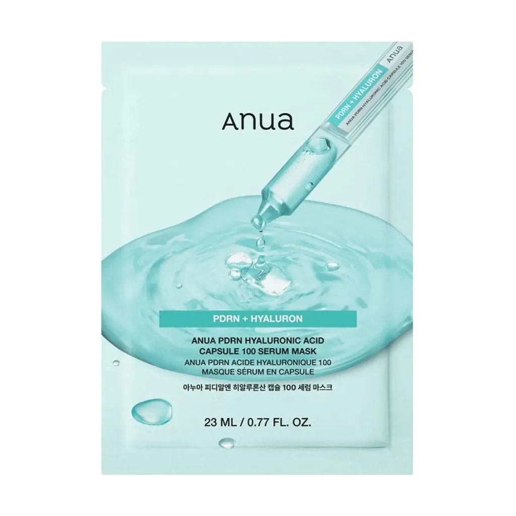 Тканевая маска для лица ANUA PDRN+Hyaluronic Acid Capsule 100 Serum Mask 23 мл x 1 шт.
