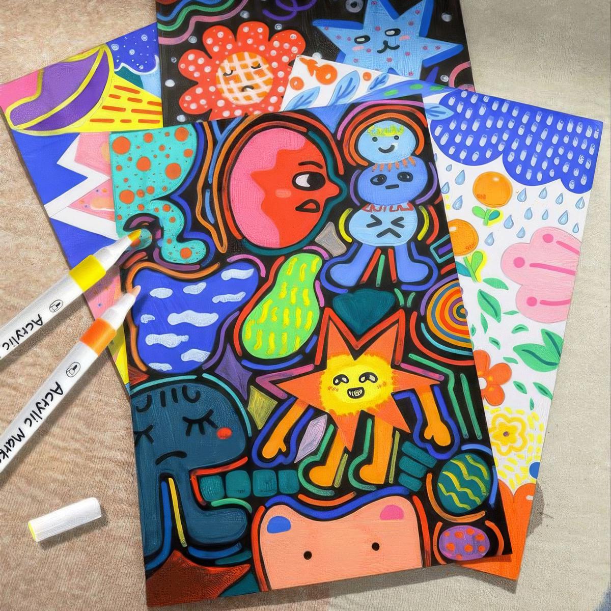 Маркеры акриловые Marker Acrylic Yulin Y-04-12 12 шт. (1010886-White-12) - фото 6 Маркеры акриловые Marker Acrylic Yulin Y-04-12 12 шт. (1010886-White-12) - фото 6