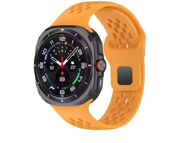Ремешок силиконовый Air для смарт-часов Samsung Galaxy Watch Ultra Желтый (49631) Ремешок силиконовый Air для смарт-часов Samsung Galaxy Watch Ultra Желтый (49631)
