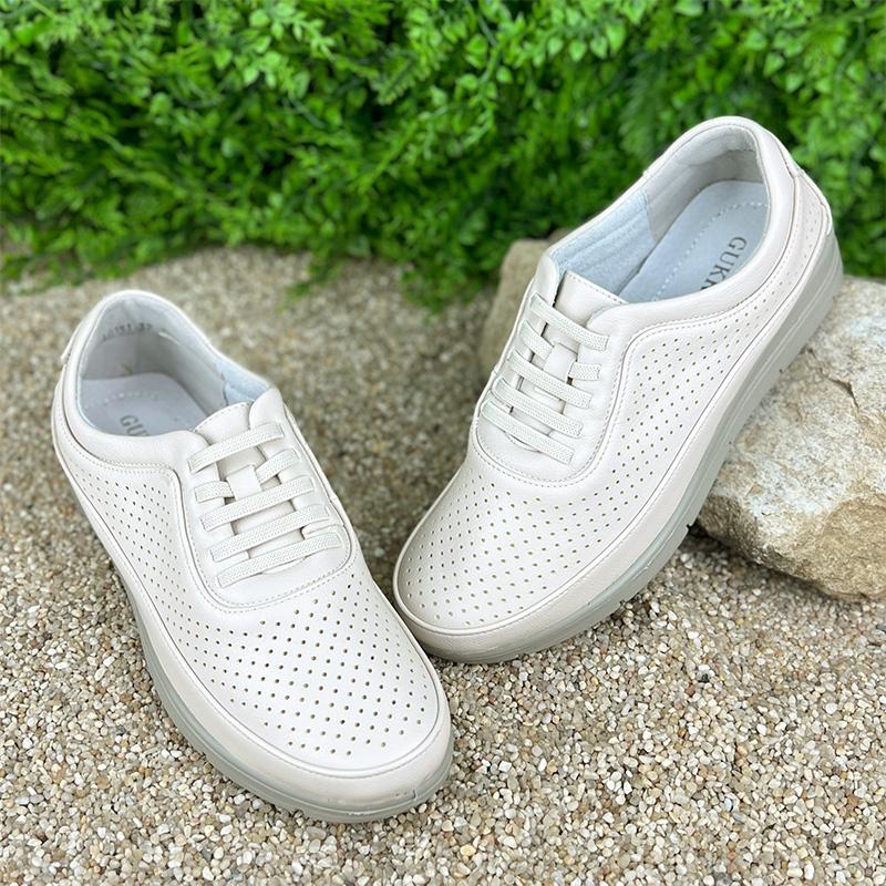 Мокасини жіночі шкіряні Е-0010151 p. 40 25,5 см Бежевий