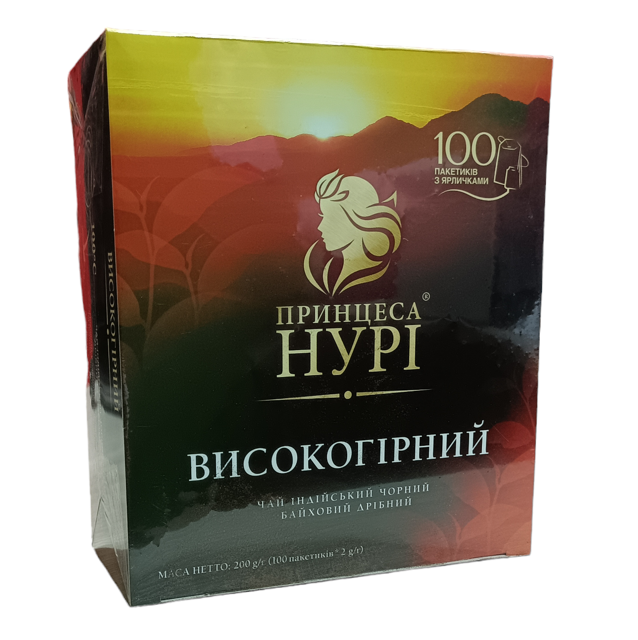 Чай черный Принцесса Нури высокогорный 100 пакетиков (741)