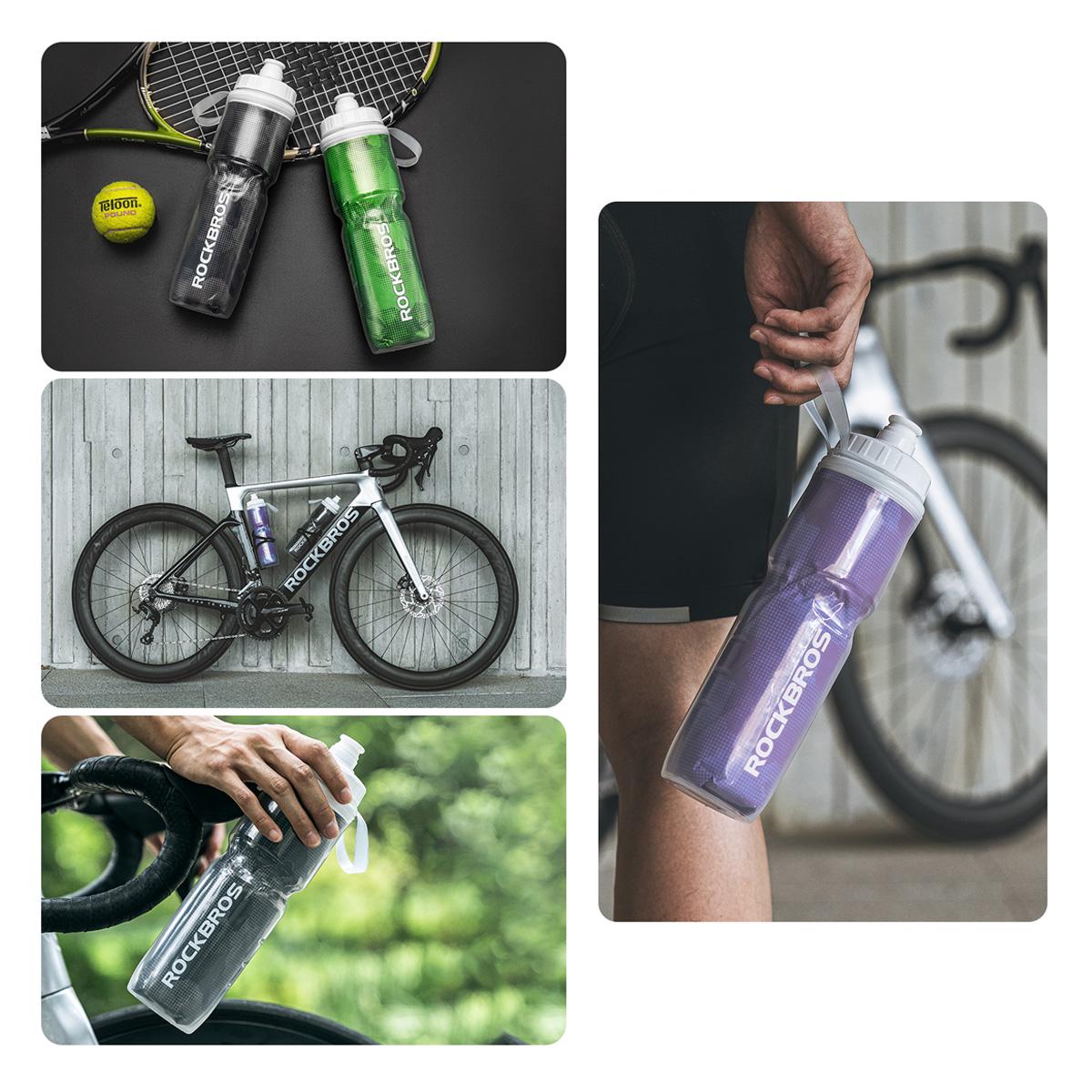 Велофляга термо ROCKBROS CIWB70 з пилозахисним ковпачком Фіолетовий (RB-CIWB70-4768) - фото 10 Велофляга термо ROCKBROS CIWB70 з пилозахисним ковпачком Фіолетовий (RB-CIWB70-4768) - фото 10