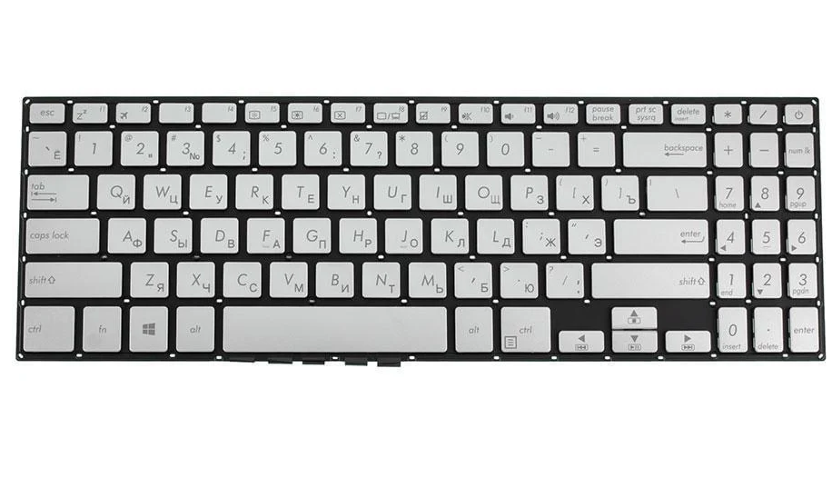 Клавиатура для ноутбука Asus X507UB Серый (168758)