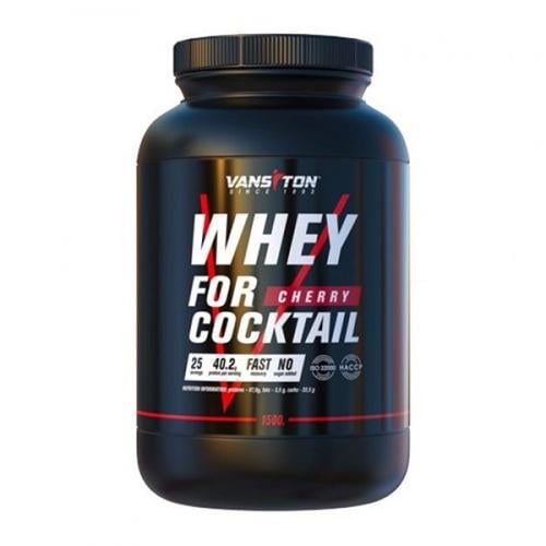 Протеїн Vansiton Whey For Coctail 1500 г 25 порцій Cherry