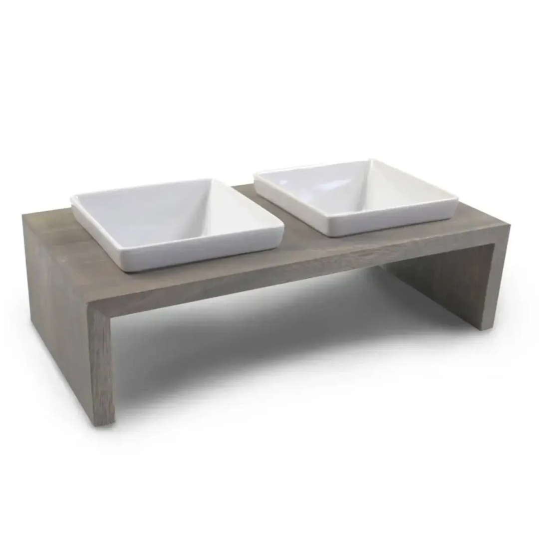 Миски на подставке Wolters Foodstation Meshidai True 2x0,4 л S Серый