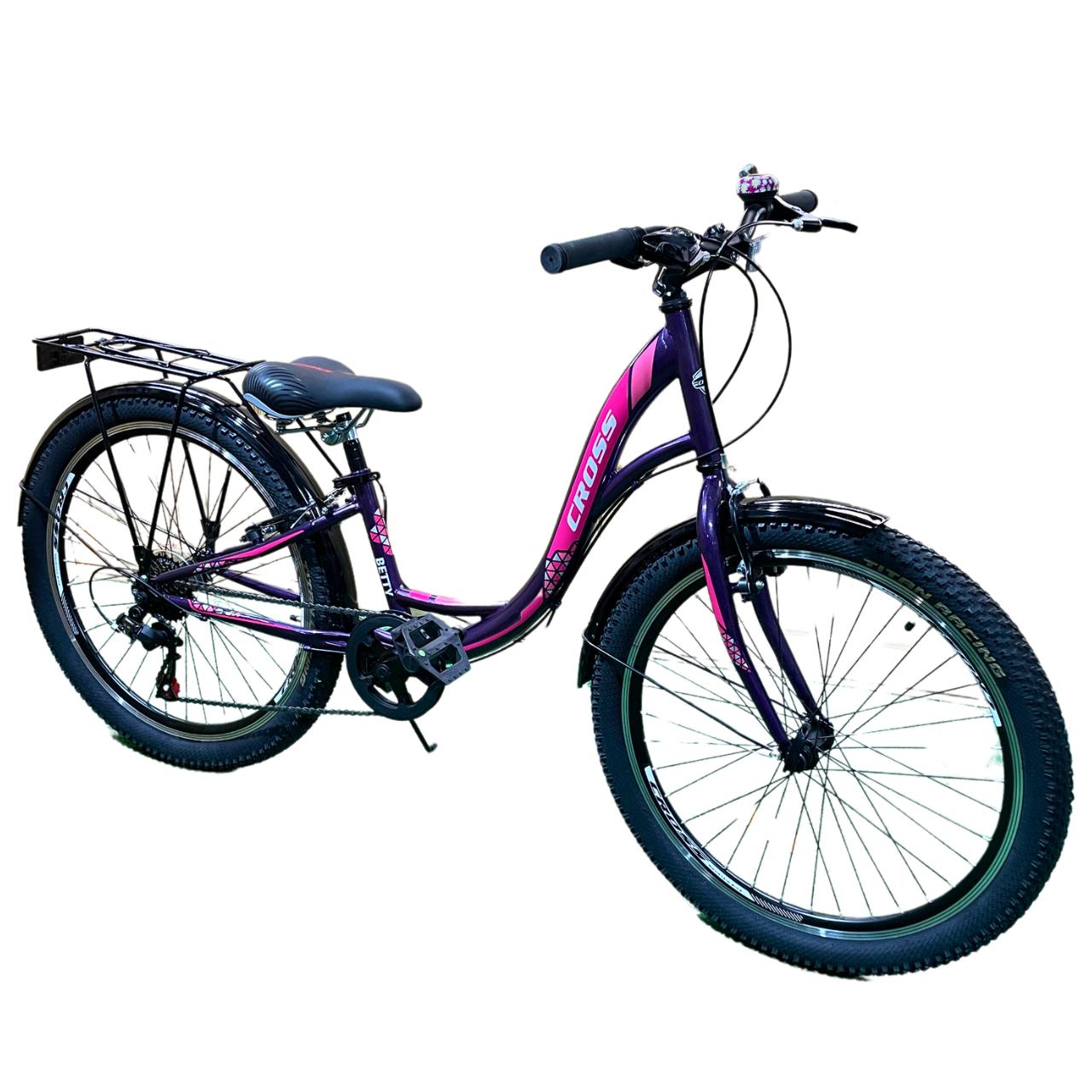 Велосипед підлітковий Betty 24" 11" від 125 см Violet/Pink