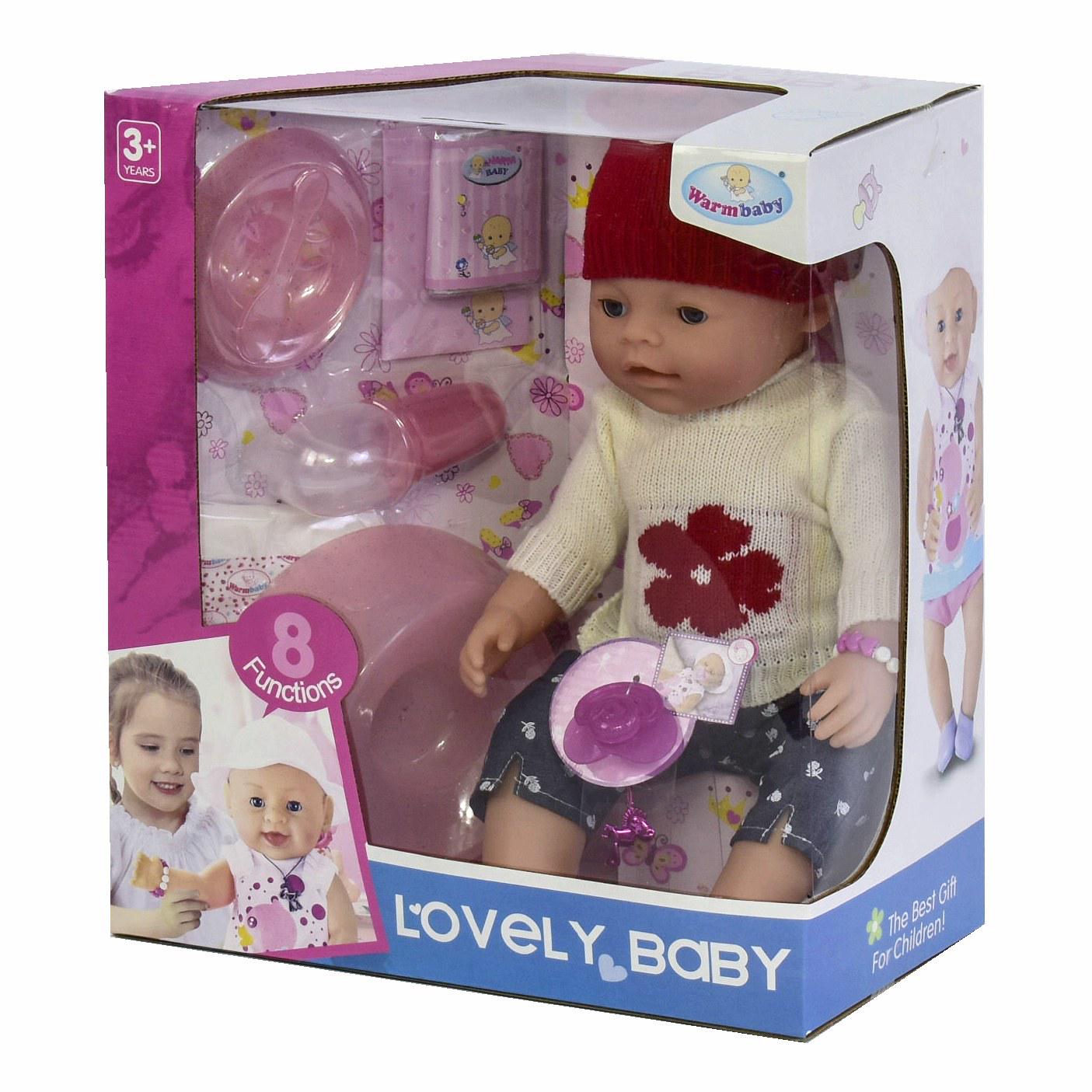 Пупс мальчик Warm Baby интерактивный в шапочке (9965) Пупс мальчик Warm Baby интерактивный в шапочке (9965)