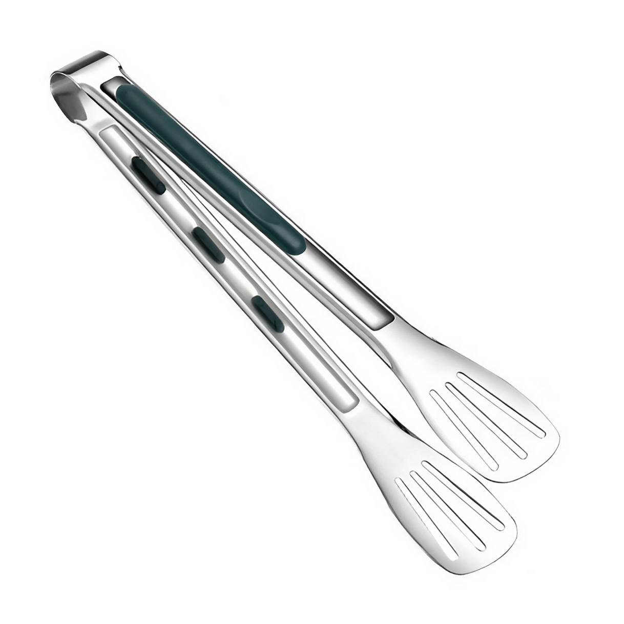 Лопатка-щипцы для барбекю и сковороды стальная (SHPCKH-0728) - фото 1