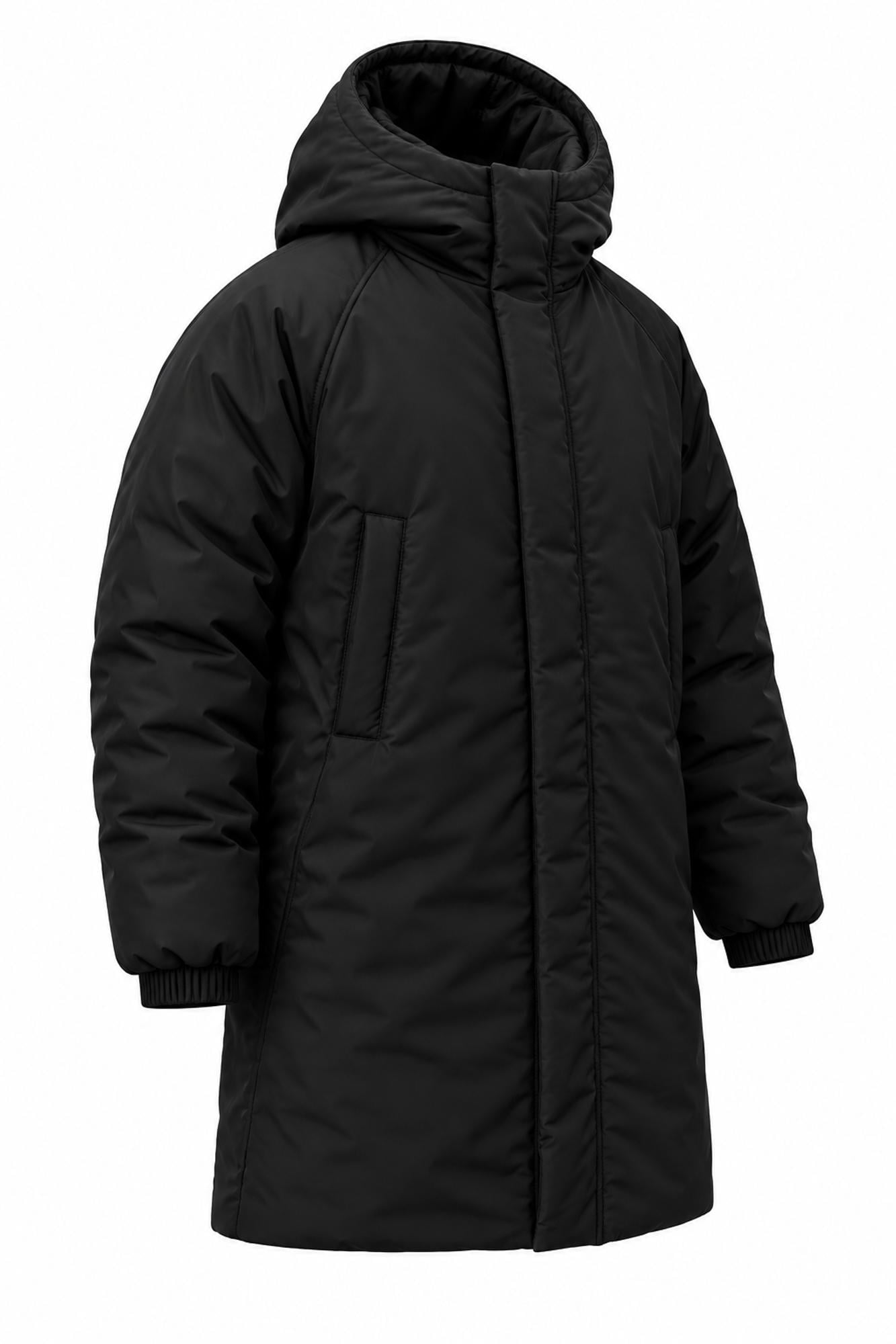 Парка удлиненная зимняя Without Snowman 27 2XL/3XL Черный (XXL8056710 8056711)