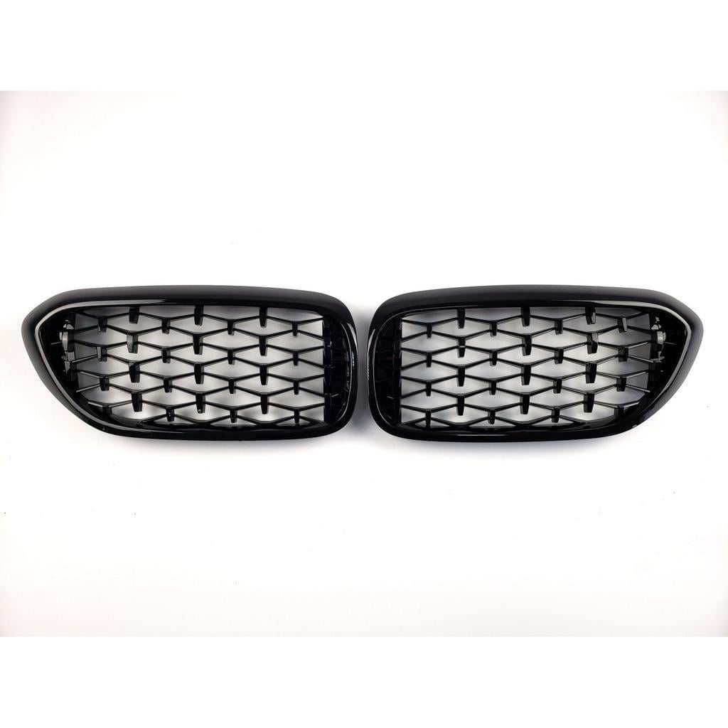 Ноздри Diamond Black 2017-2020 GBT для BMW 5 серия G30/31 2017-2023 гг. пластик Черный (146569)