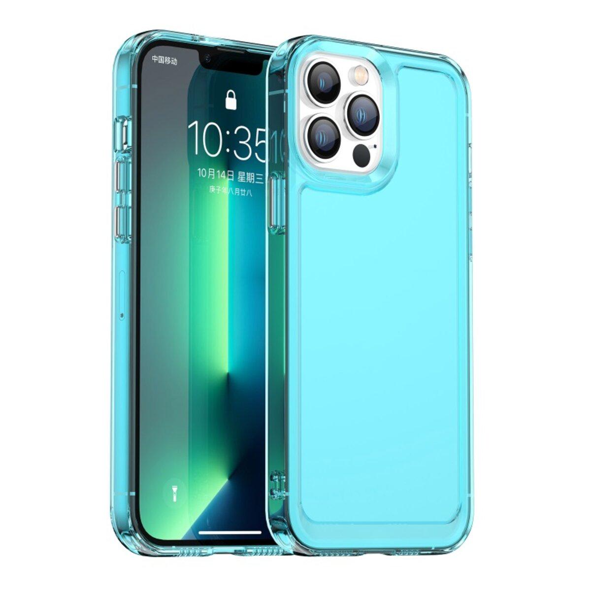 Противоударный чехол для Apple iPhone 13 Pro Cosmic Clear Color 2 mm / Transparent Blue Противоударный чехол для Apple iPhone 13 Pro Cosmic Clear Color 2 mm / Transparent Blue