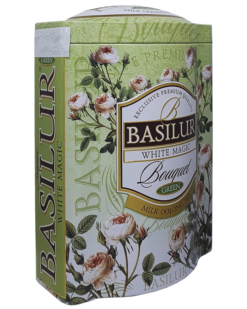 Чай зелений Basilur молочний улун White Magic в металевій банці 100 г (55119) - фото 3 Чай зелений Basilur молочний улун White Magic в металевій банці 100 г (55119) - фото 3