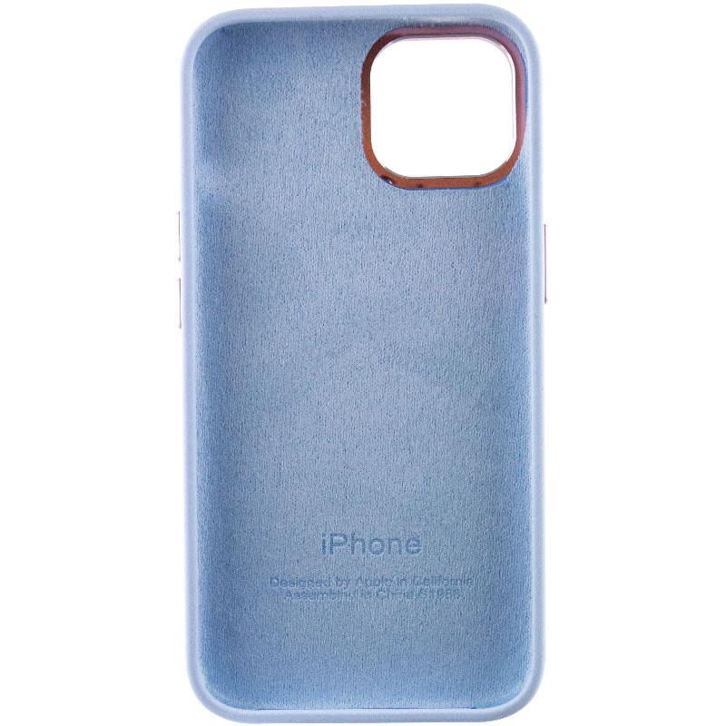 Противоударный чехол Silicone Case Metal Buttons (AA) для Apple iPhone 12 Pro Max (6.7") Голубой / Cloud Blue - фото 4