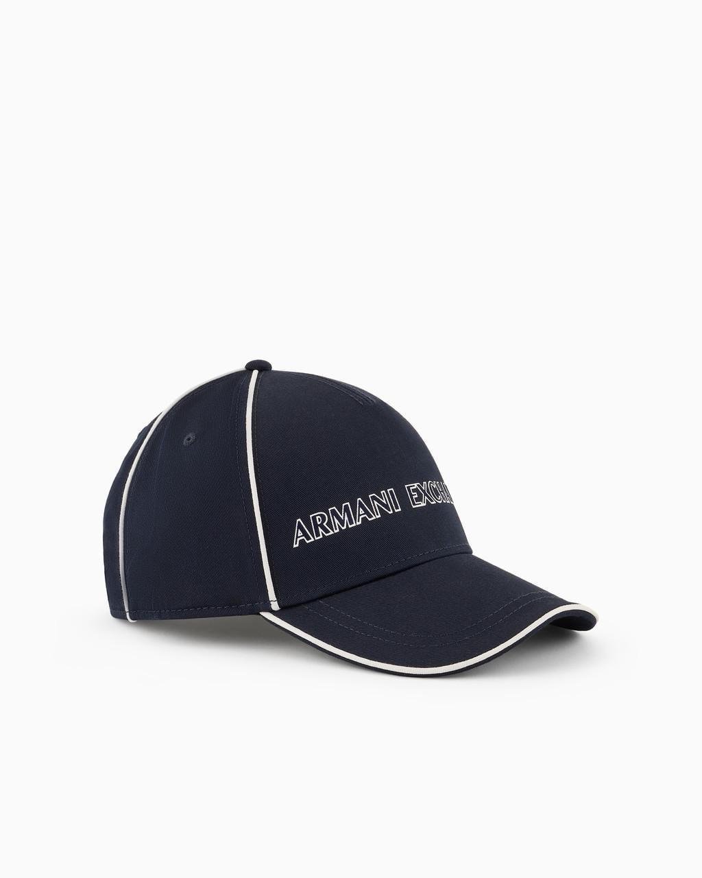 Кепка Armani Exchange Visor Visor hat with maxi logo One Size Синий (2643944077)