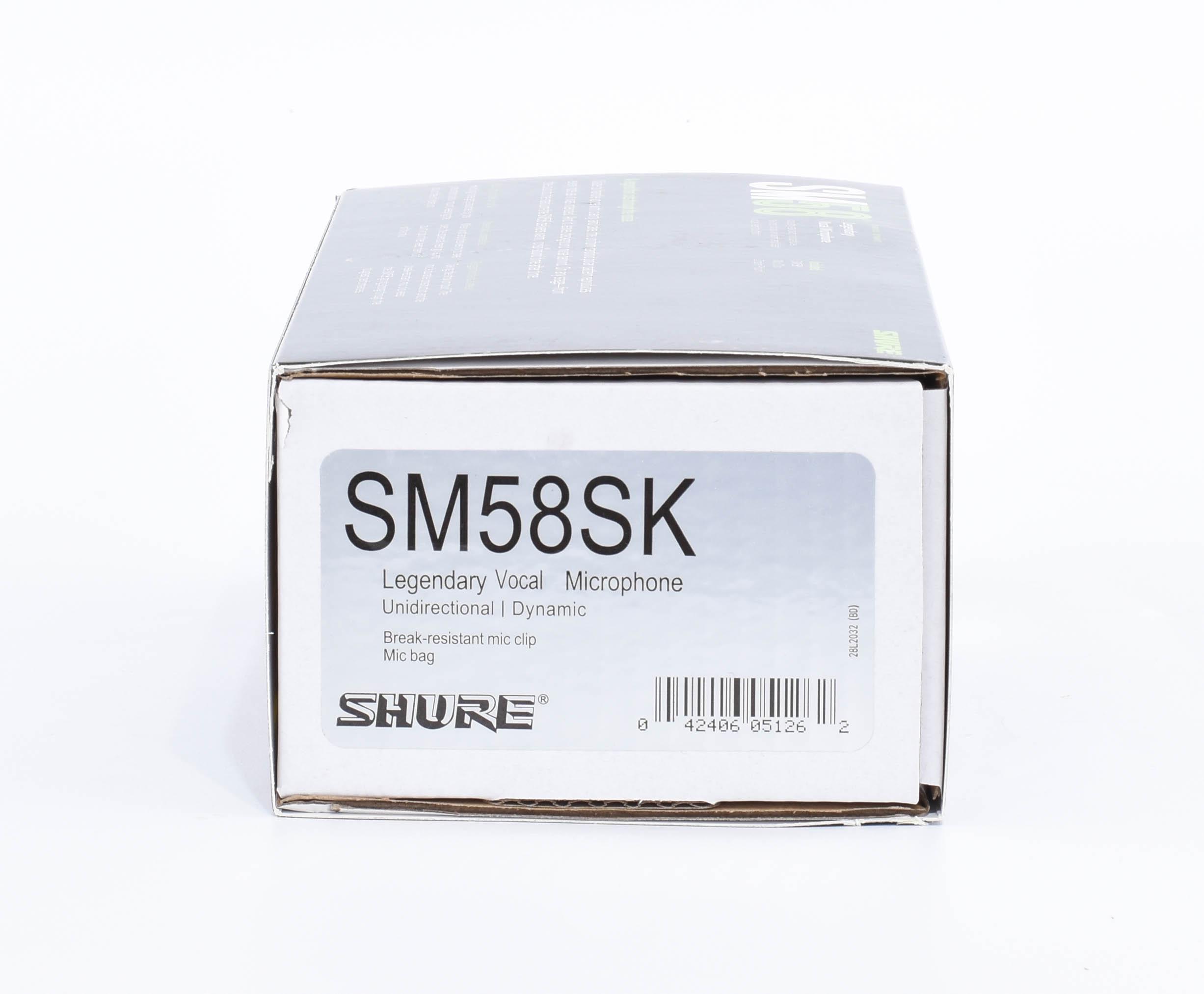 Мікрофон вокальний SHURE SM 58 SK шнуровий динамічний з вимикачем та кабелем (0011) - фото 4 Мікрофон вокальний SHURE SM 58 SK шнуровий динамічний з вимикачем та кабелем (0011) - фото 4