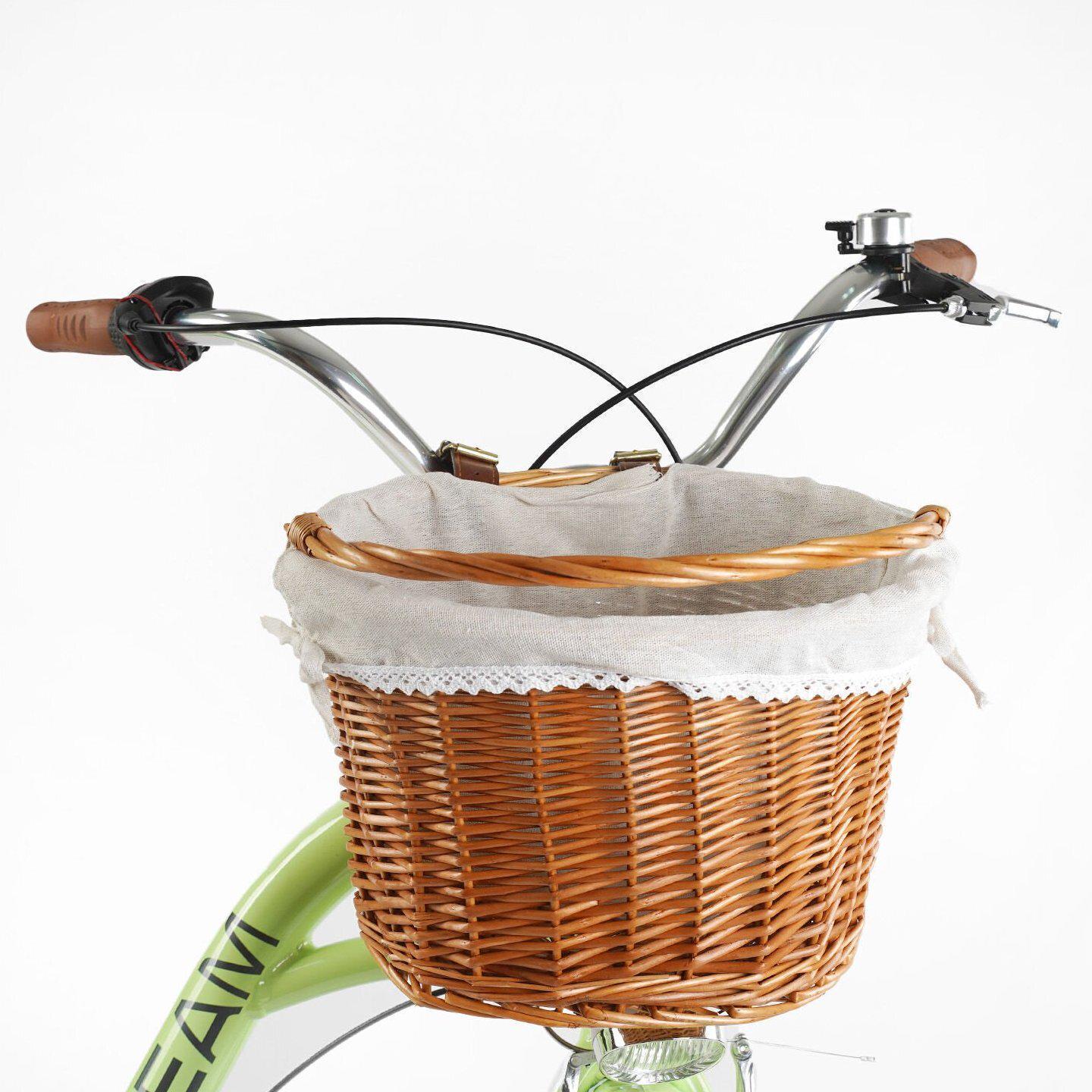 Велосипед городской алюминиевый CORSO Dream 28 дюймов с корзиной и багажником, рама 18" Оливковый - фото 5 Велосипед городской алюминиевый CORSO Dream 28 дюймов с корзиной и багажником, рама 18" Оливковый - фото 5