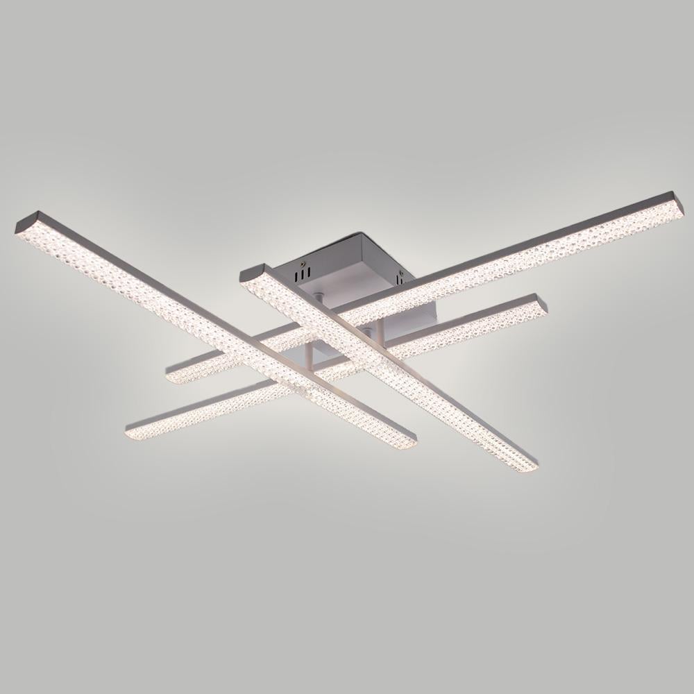 Люстра світлодіодна ESLLSE LINE 4L 60 Вт 810x810x125 мм Білий (10549) - фото 1