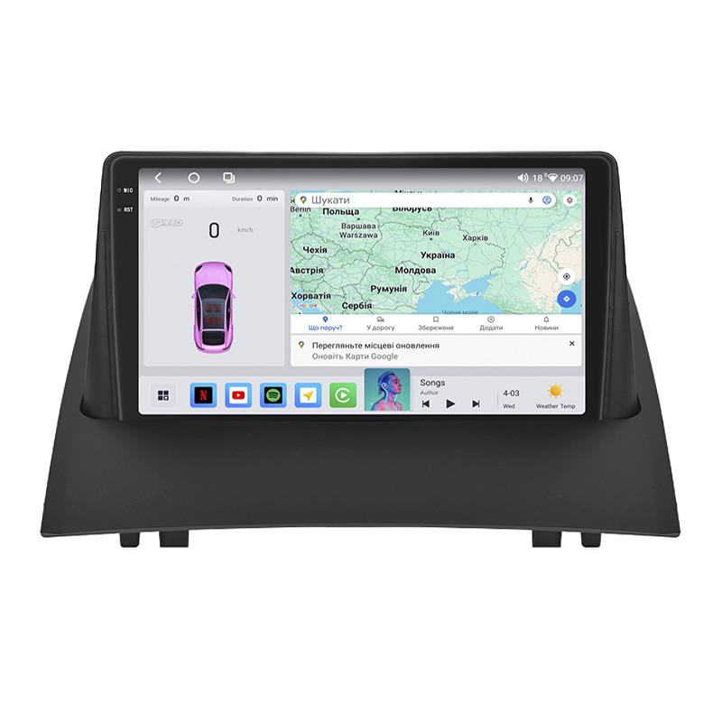 Автомагнитола штатная Lesko 4G/QLED/CarPlay/360°/GPS/Wi-Fi для Renault Megane II 2002-2006 4/64Gb 9" (2333424102)