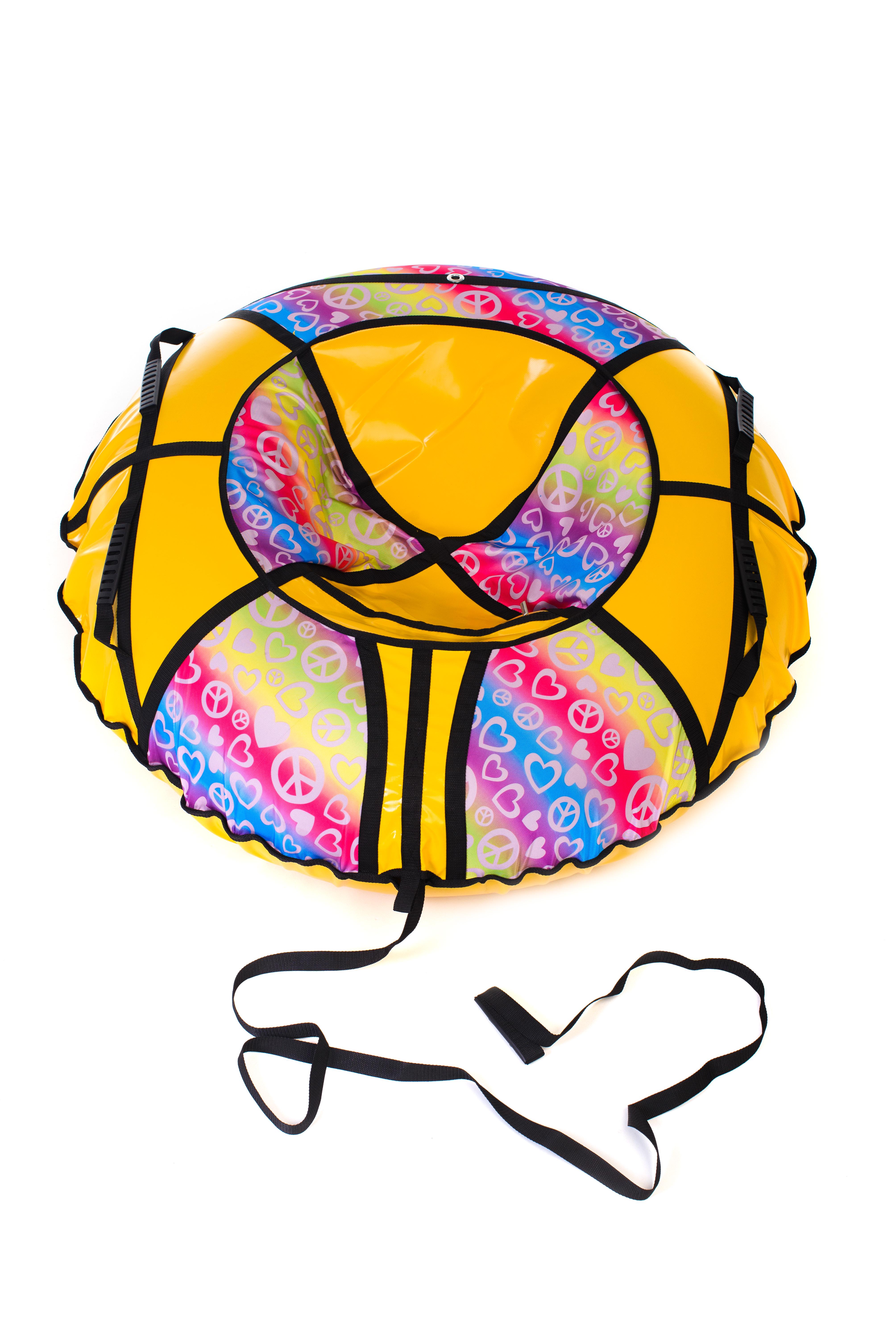 Надувные санки-ватрушка Kospa 120 см Усиленный Радуга (1151)