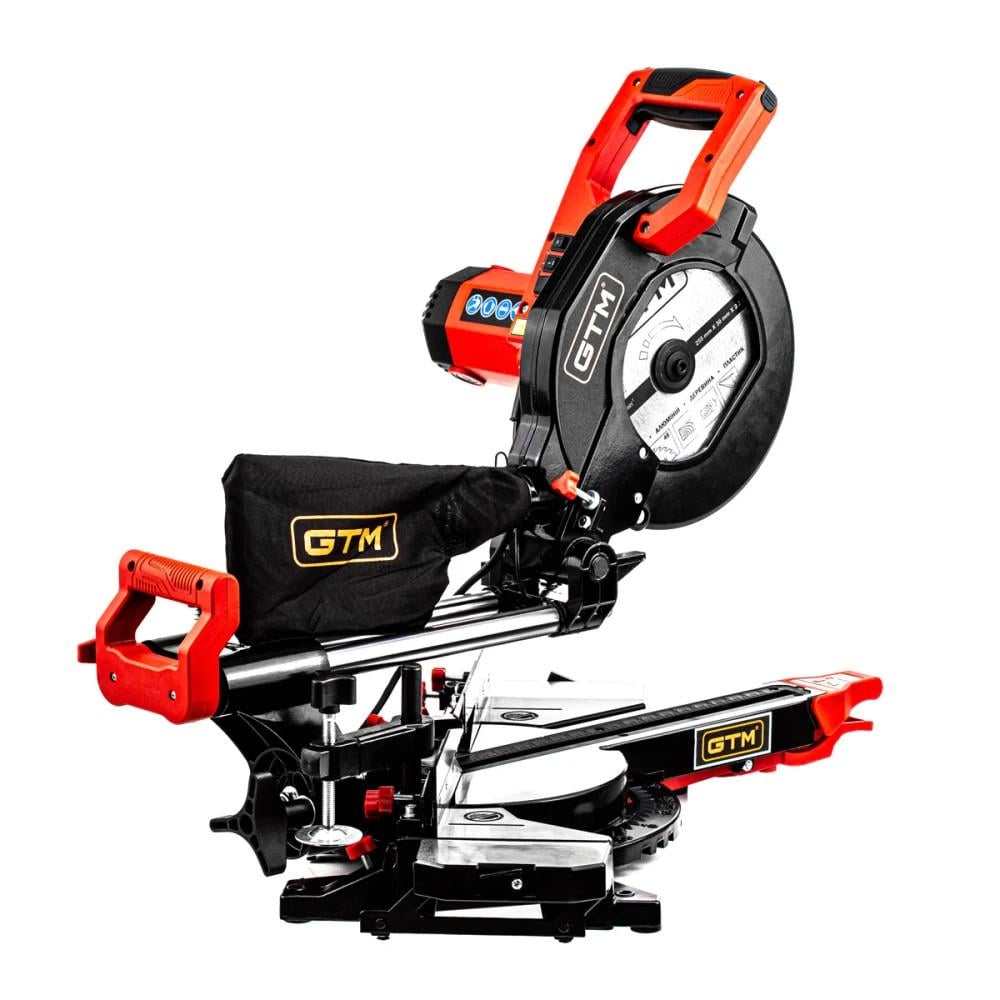 Торцовочная пила GTM HM1032 2000 Вт диск 254 мм с протяжкой глубина пропила 90 мм