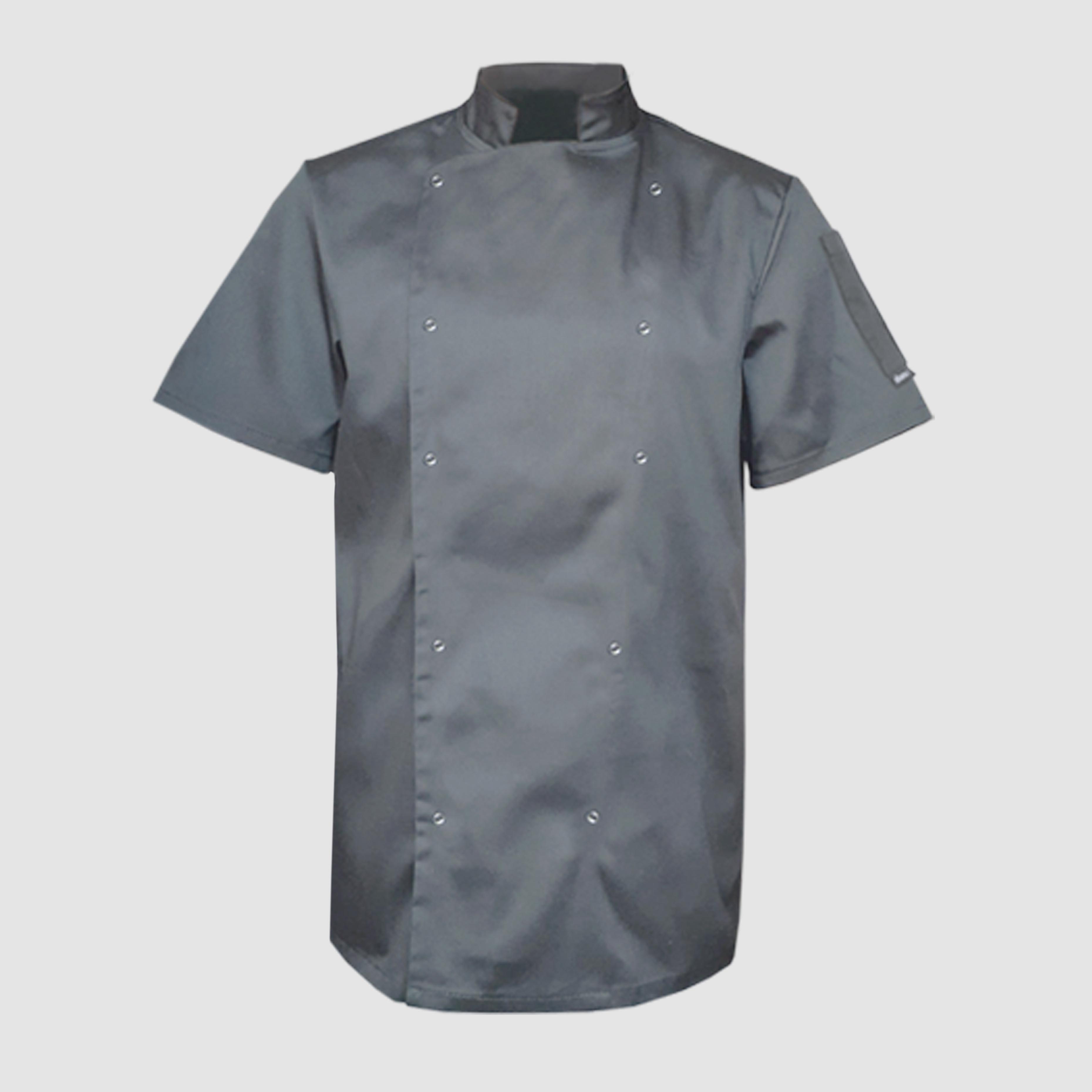 Китель кухаря чоловічий L Сірий (NI4102.GR.L)