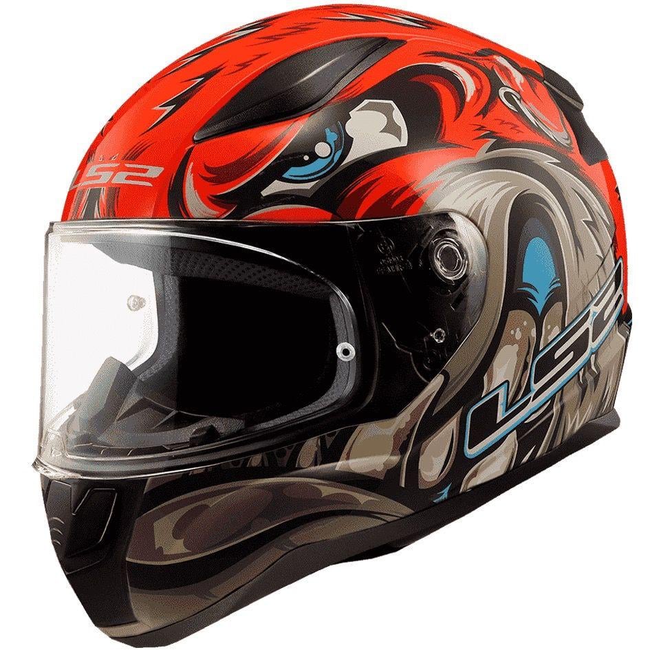 Мотошлем LS2 FF353 Rapid 2 Spox M Matt Hi-Vis Red/Grey (49929)