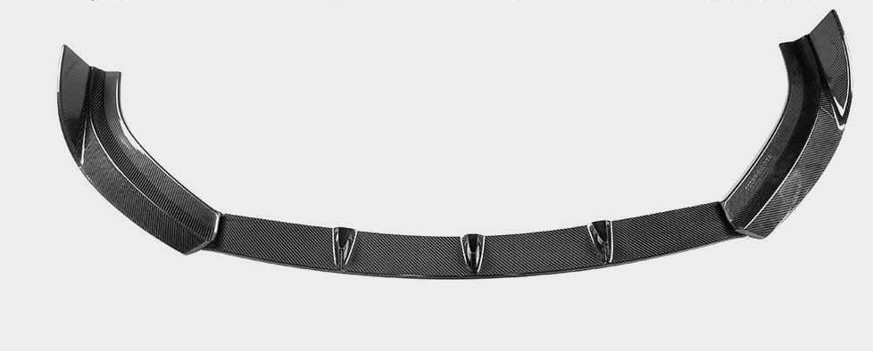 Накладка на передний бампер DDCarbon Lip V2 S-Line SD 2017-2020/Audi A3 2012-2020 гг. карбон (133010)