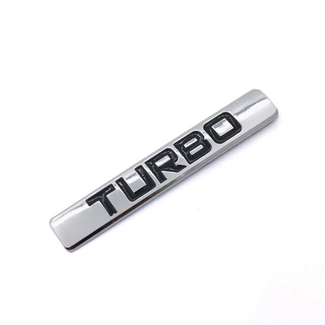 Эмблема Turbo Хром/Черный (1729280107)