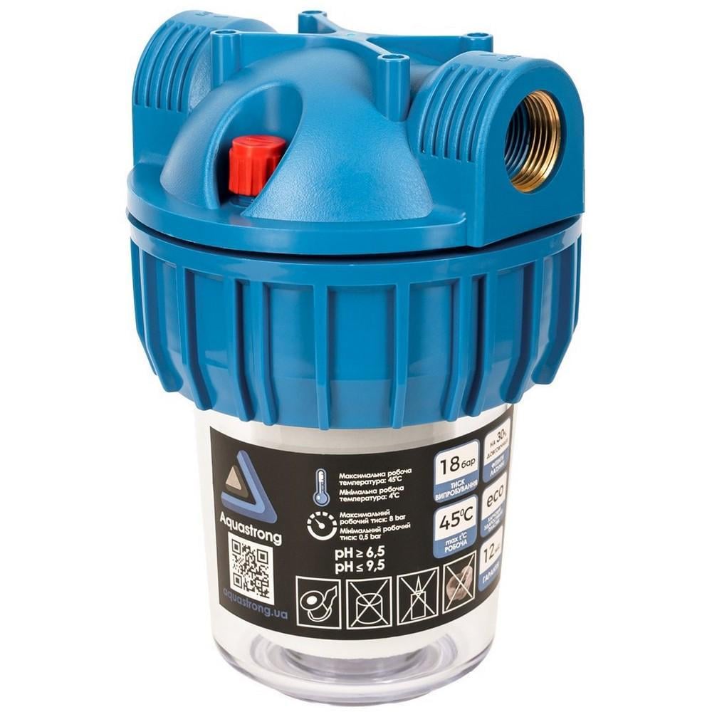 Фильтр магистральный Aquastrong JP-5310 колба 5" резьба 1" Фильтр магистральный Aquastrong JP-5310 колба 5" резьба 1"