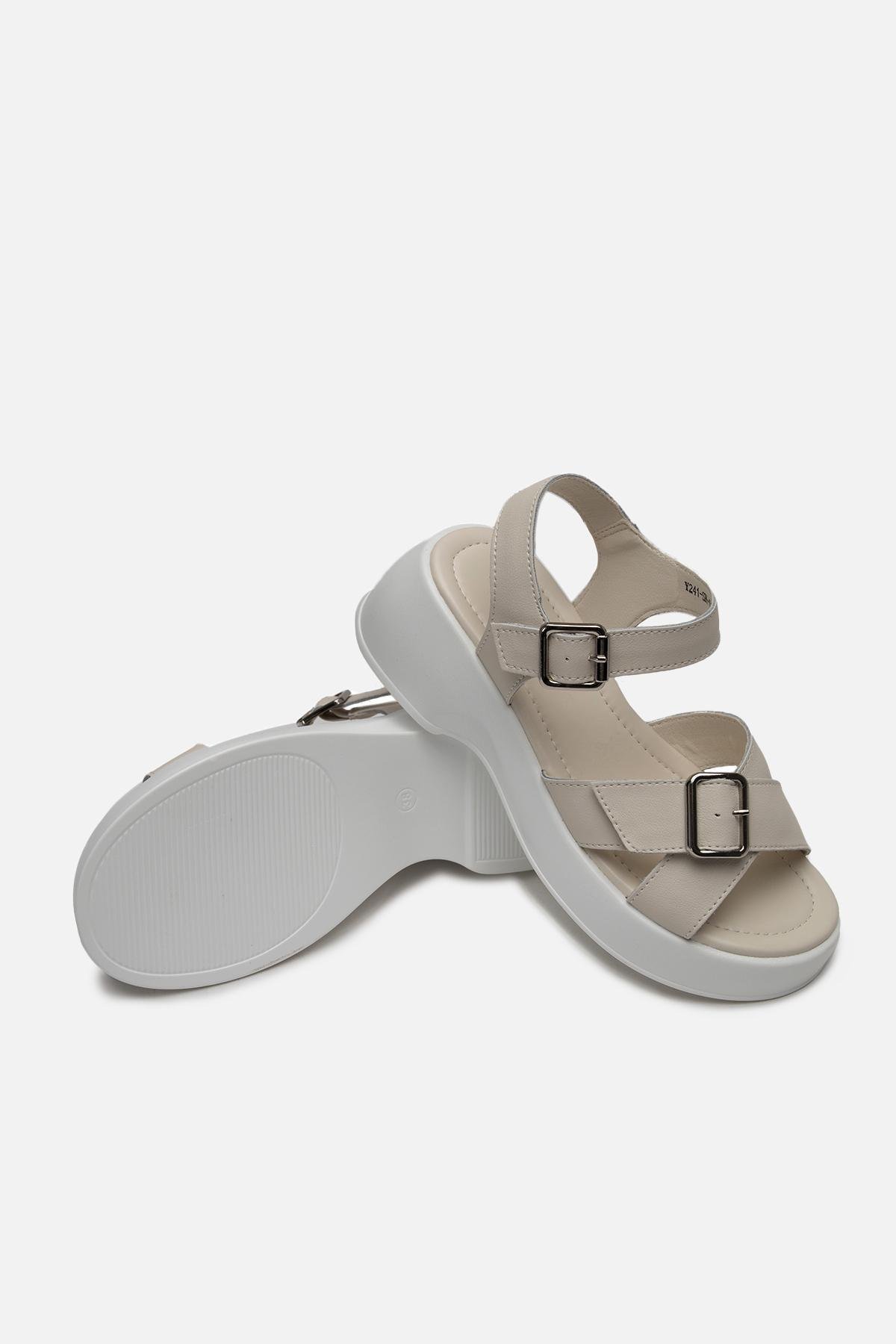 Босоножки женские на платформе ЦБ-00233341 р. 41 Молочный (SKT000941295) - фото 5