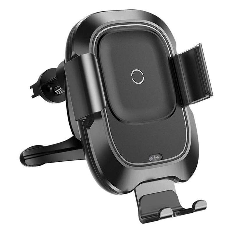 Автотримач для телефону Baseus Smart Vehicle Bracket WXZN-01 з бездротовою зарядкою Чорний