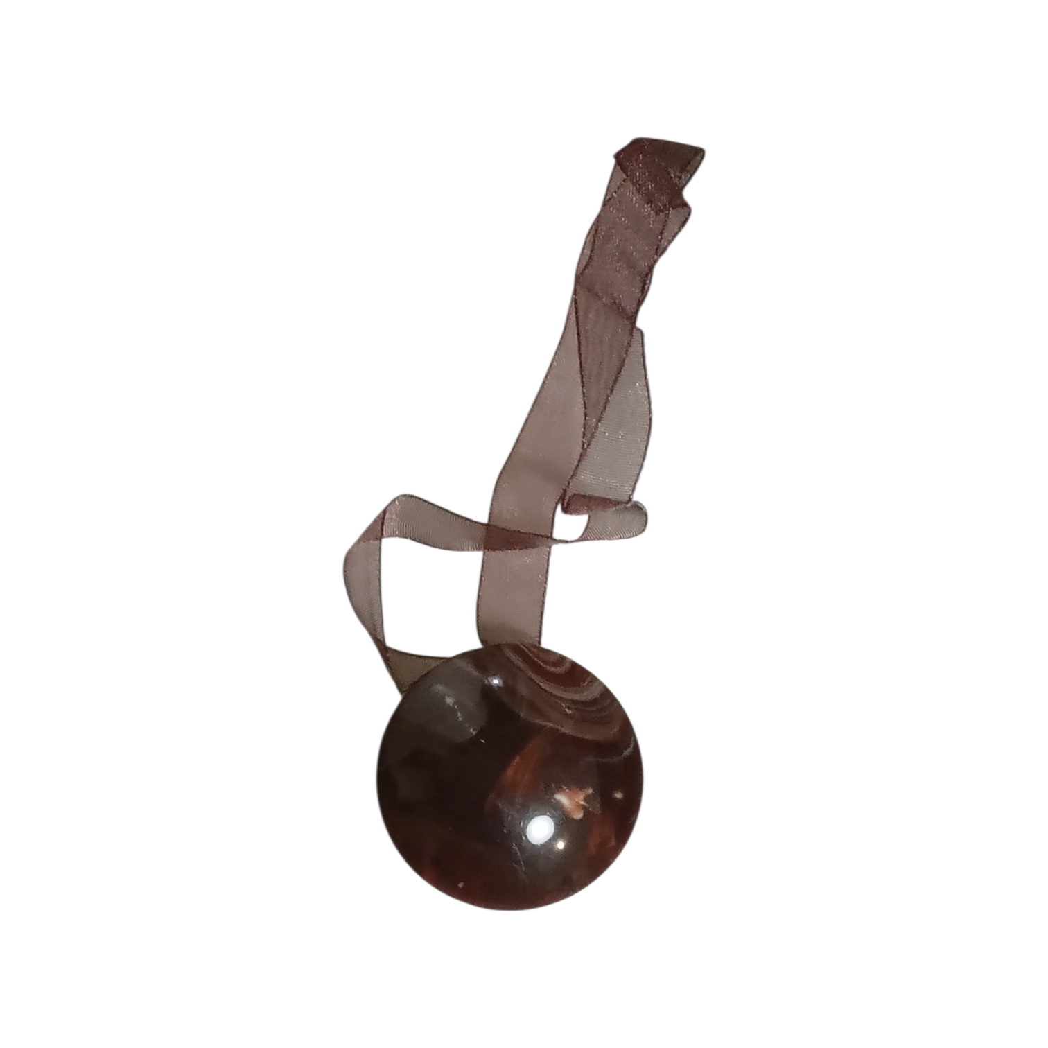 Магнит для штор круг с разводами 35 мм Венге