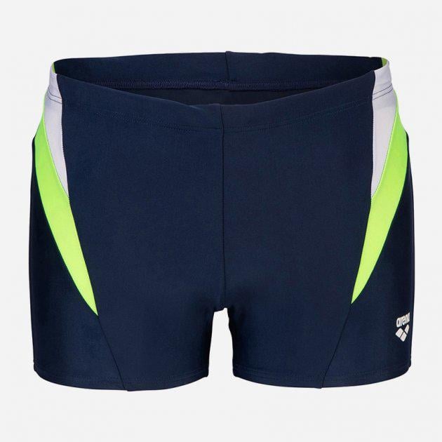 Плавки-боксеры мужские Arena SWIM SHORT PANEL р. 95 Темно-синий/Белый/Салатовый (005912-780)