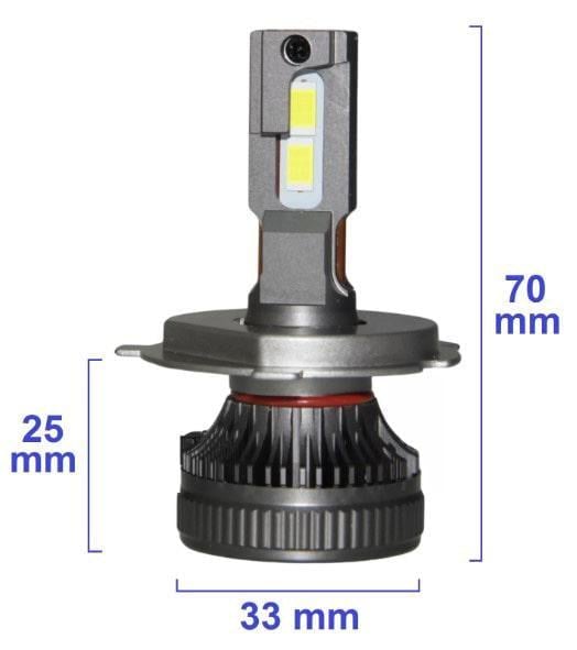 Автолампи QLine DualVision LED 65W H4 24V 6000K 2 шт. - фото 3 Автолампи QLine DualVision LED 65W H4 24V 6000K 2 шт. - фото 3