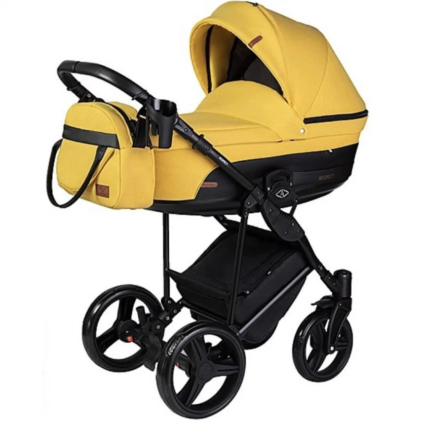 Коляска Angelini Respect Жовтий (25157172) - фото 1 Коляска Angelini Respect Жовтий (25157172) - фото 1