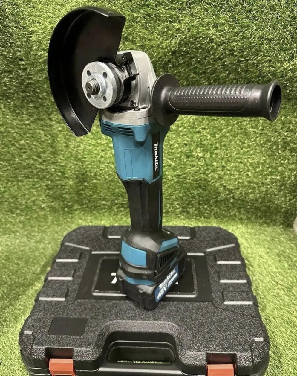 Болгарка аккумуляторная DGA511 бесщеточная 48V 6A Сине-черная (8900) - фото 2