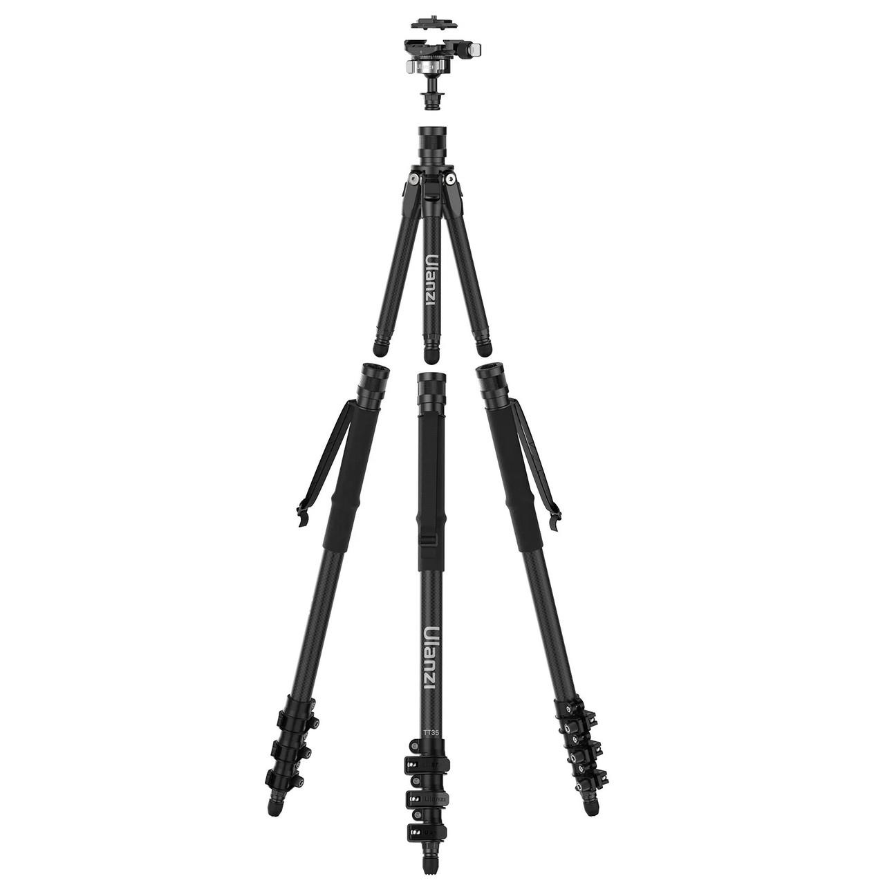 Штатив-монопод туристический Ulanzi TT35 kr карбоновый с трекинговыми палками 15-146 см (2276705729)