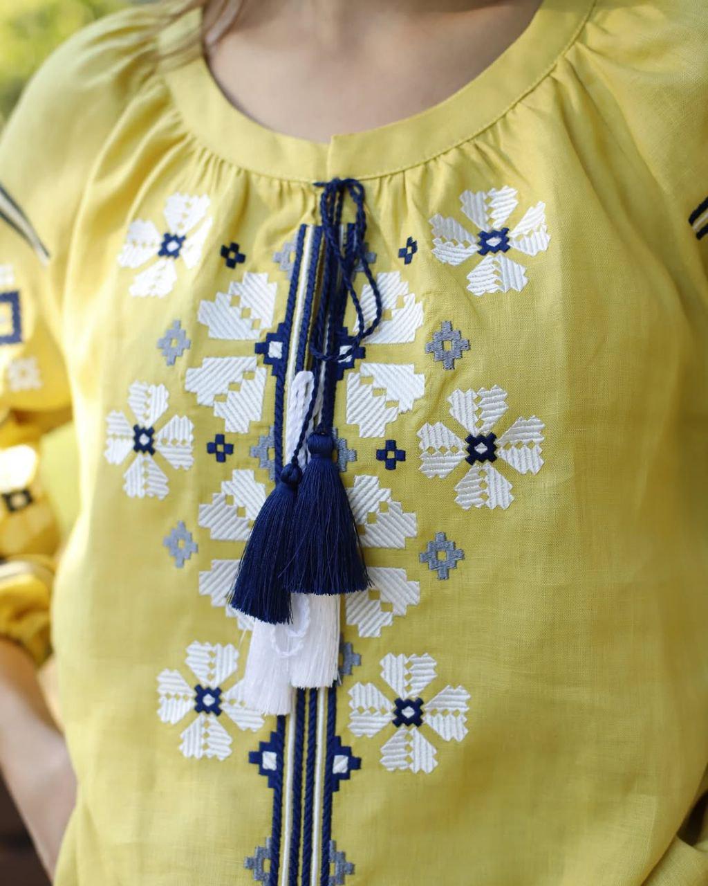 Вышиванка женская р. 44 Горчица (707) - фото 5 Вышиванка женская р. 44 Горчица (707) - фото 5