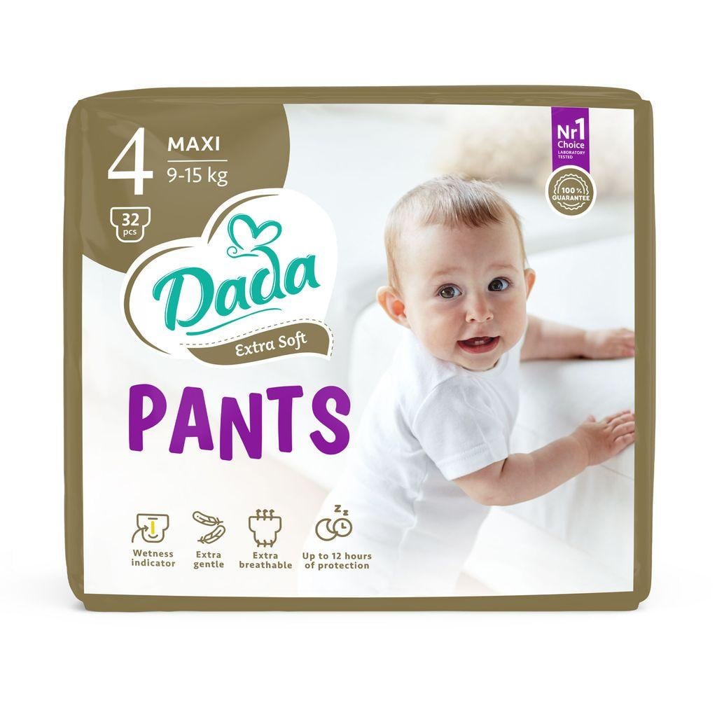 Підгузки-трусики дитячі Dada Extra Soft Maxi 4 9-15 кг 32 шт. (000006933)