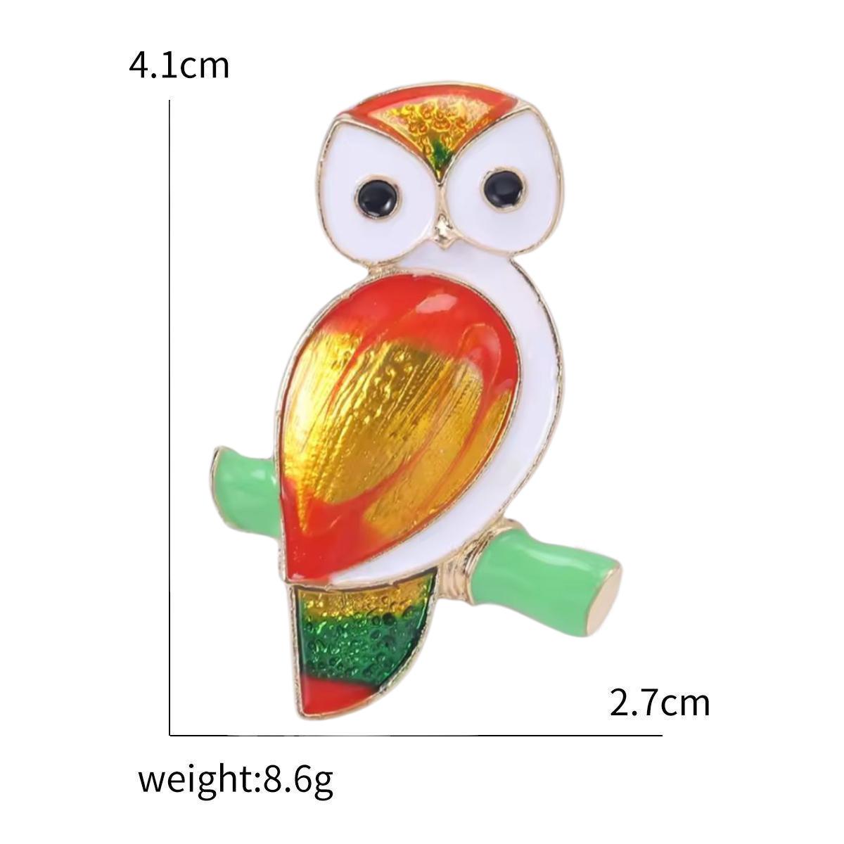 Брошка жіноча Сова 41x27 мм 8,6 г (494693348) - фото 2