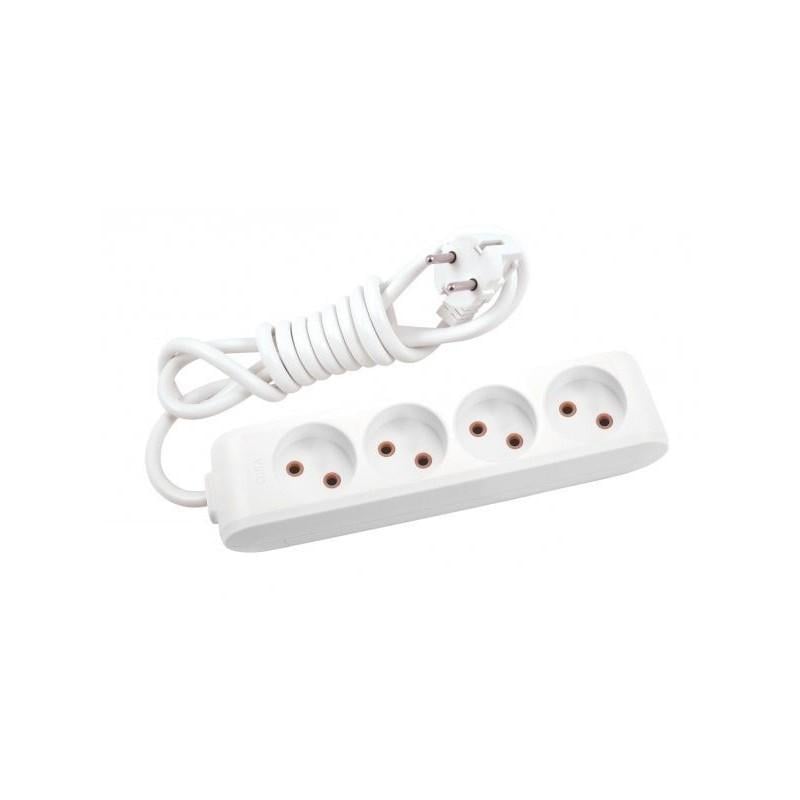 Удлинитель на 4 гнезда Viko Multi-Let без заземления 3 м Белый (90112403)