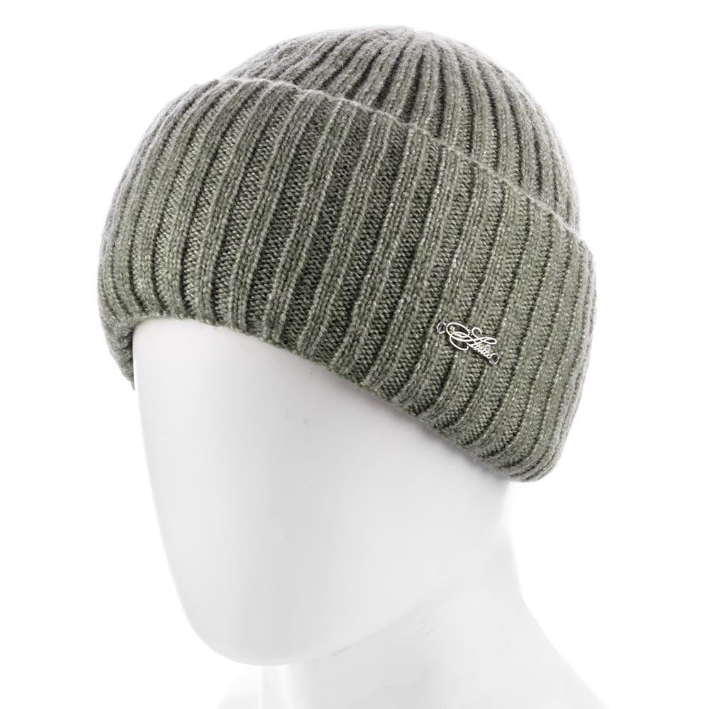 Шапка круглая Atrics WH847 шерстяная теплая зимняя one size Олива